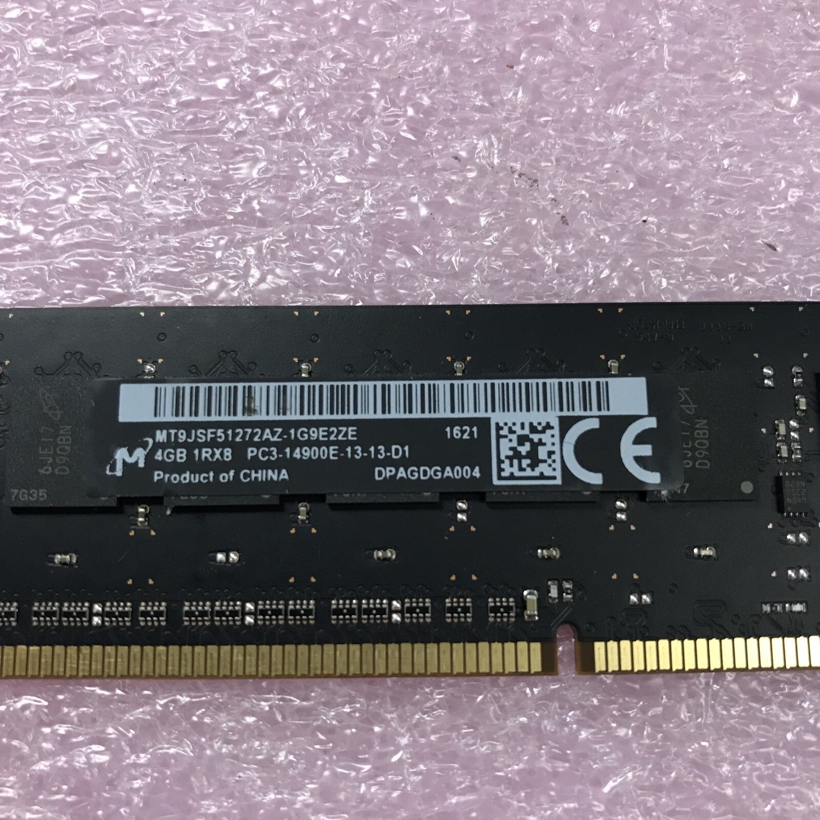 Micron 16GB 1Rx8 PC3-14900E-13-13-D1 Ram MT9JSF51272AZ-1G9E2ZF2