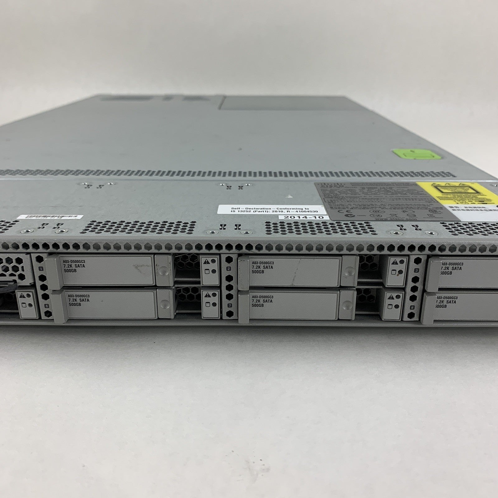 Cisco UCSC-C220-M3SBE Server 2x Xeon E5-2609 2.4 GHz 64 GB RAM No OS No HDD