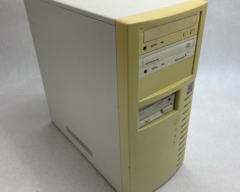 Vintage Unbranded Mid Tower Computer Case HEC HEC-250GR 250W ATX PSU