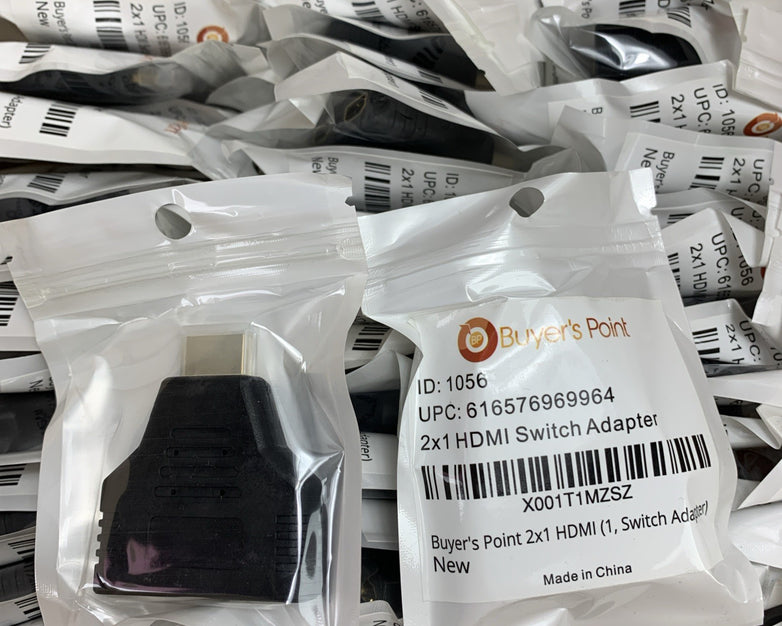 Buyers Point 616576969964 2x1 HDMI Switch Adapter - Lot of 100