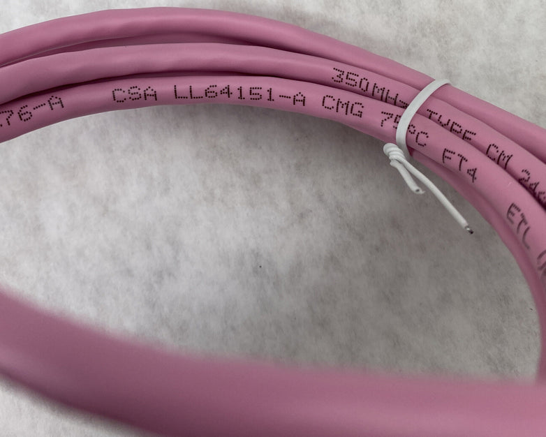 Lot( 5 ) 7ft Pink Cat5e C2G 00498 Snagless Unshielded UTP Ethernet Patch Cable