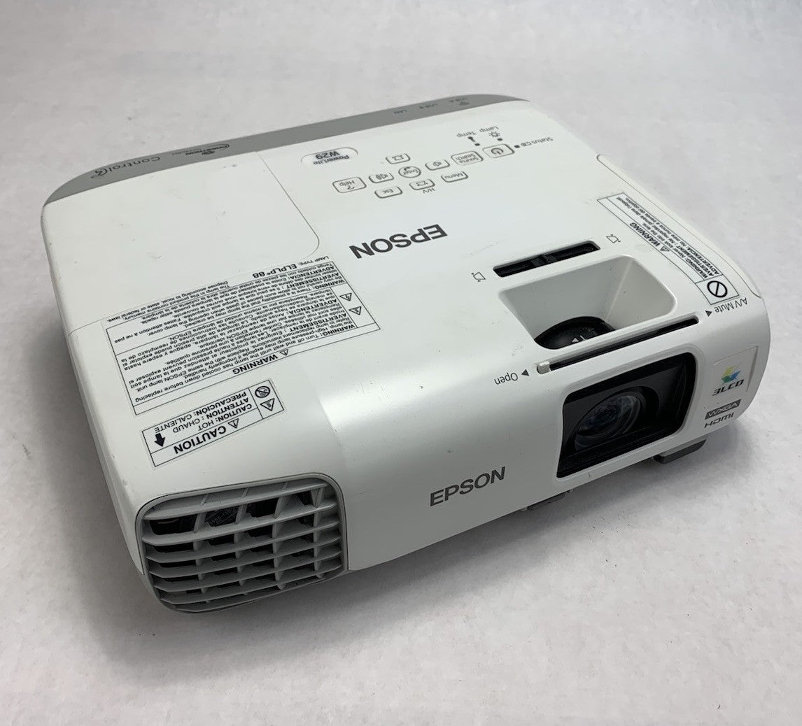 Epson PowerLite W29 H690A LCD Lamp Projector 252 Lamp Hours - No Remote0