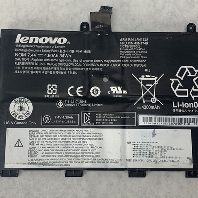 Lenovo Rechargeable Li-Ion Battery 45N1748 45N1749 For ThinkPad