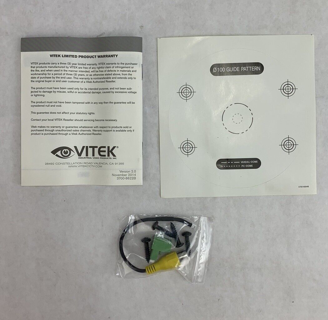 Vitek VTD-A2812/IM Alpha Mega Indoor Varifocal Dome Camera w/1000 TVL