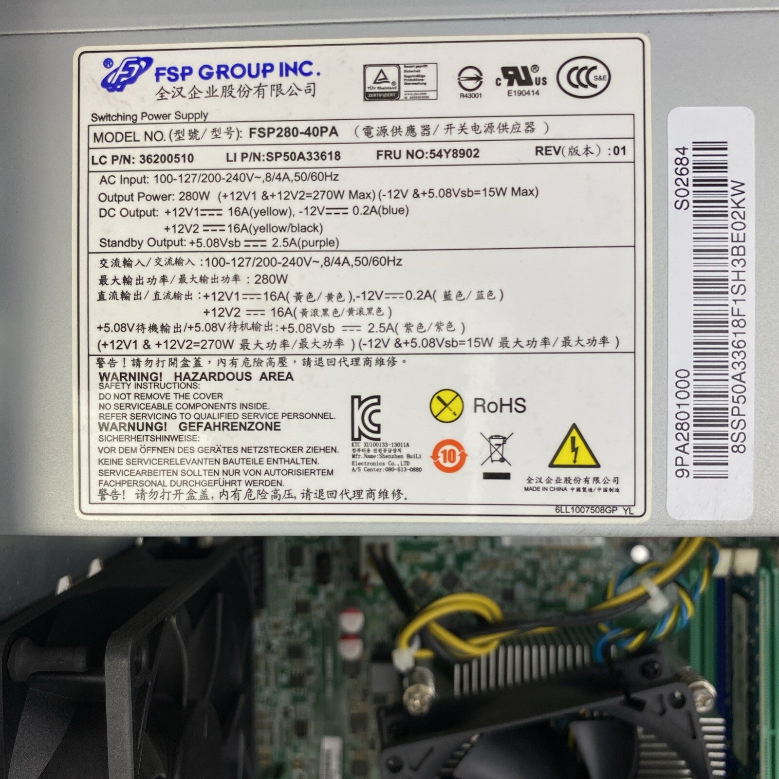 Lenovo M83 MT Intel Quad Core i7-4770 3.40GHz 4GB RAM No HDD No OS