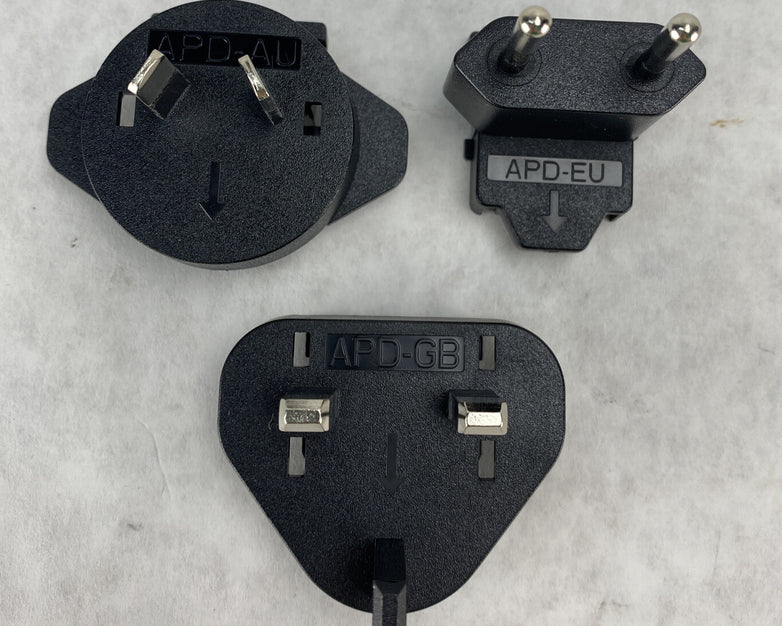 APD Plugs for WA-15C05R Power Adapter APD-GB APD-AU APD-EU
