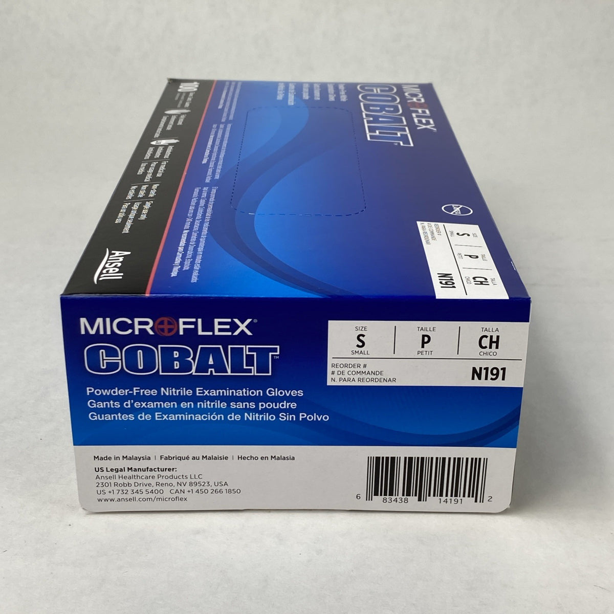 Ansell Cobalt N191 Powder Free Nitrile Examination Gloves Small - 1000 Count8
