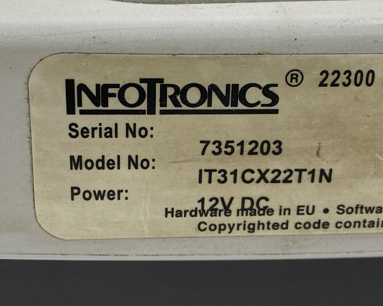 Infotronics Model IT31CX22T1N Time Clock No Power Source