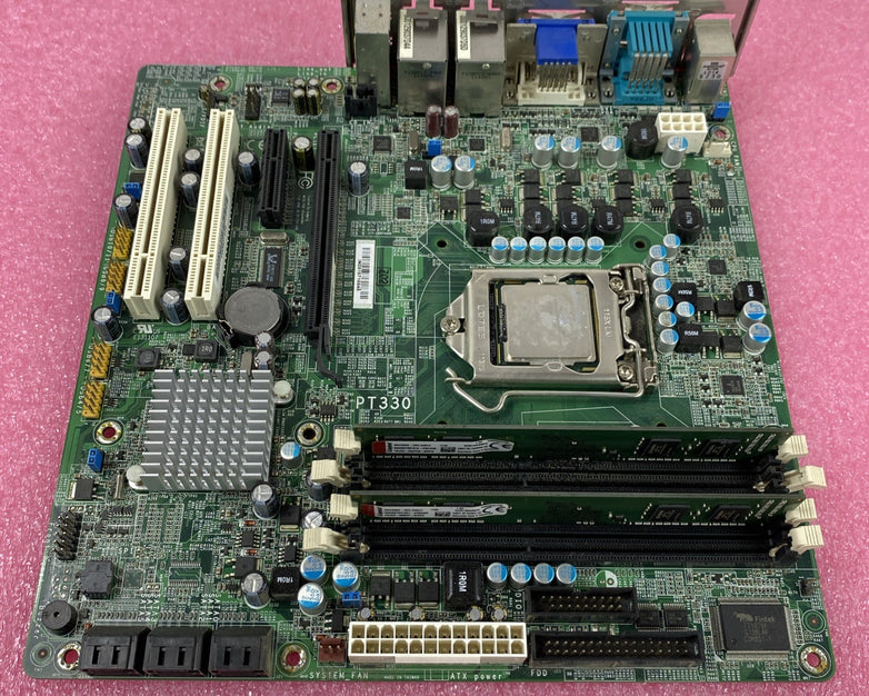 DFI PT330 Motherboard Intel Core i5-650 3.2GHz 4GB RAM w/ Shield