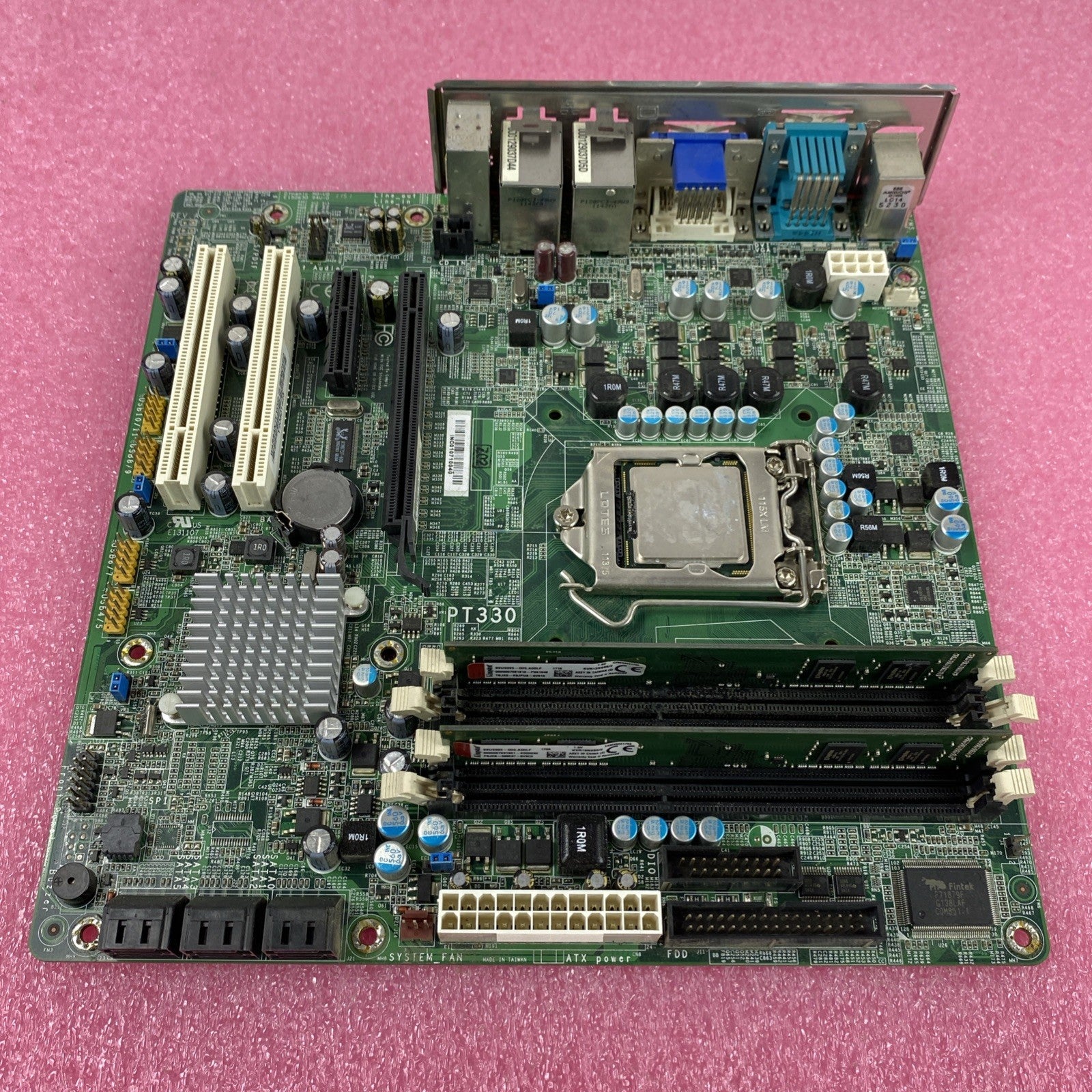DFI PT330 Motherboard Intel Core i5-650 3.2GHz 4GB RAM w/ Shield