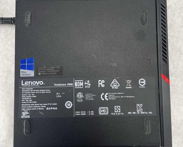 Lenovo ThinkCentre M900 i5-6500T 2.50 GHz 8 GB Ram No HDD No OS
