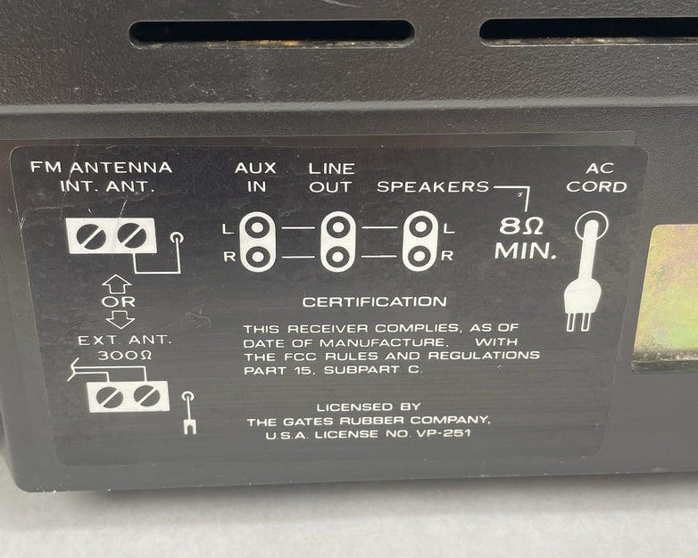 Pioneer Centrex TH-2211 8 Track Player Turntable AM FM Stereo System For Parts