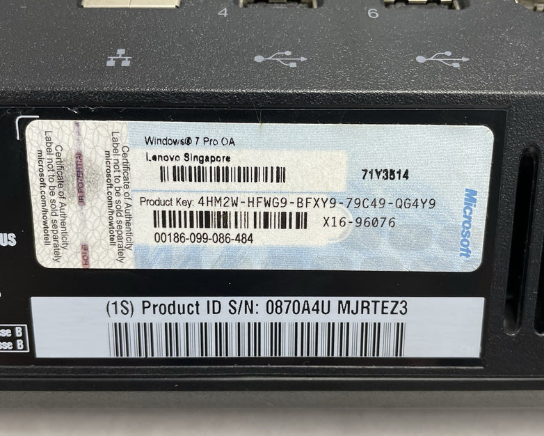 Lenovo Thinkcentre M90z 21" i5-650 3.20 GHz 4 GB RAM No HDD No OS