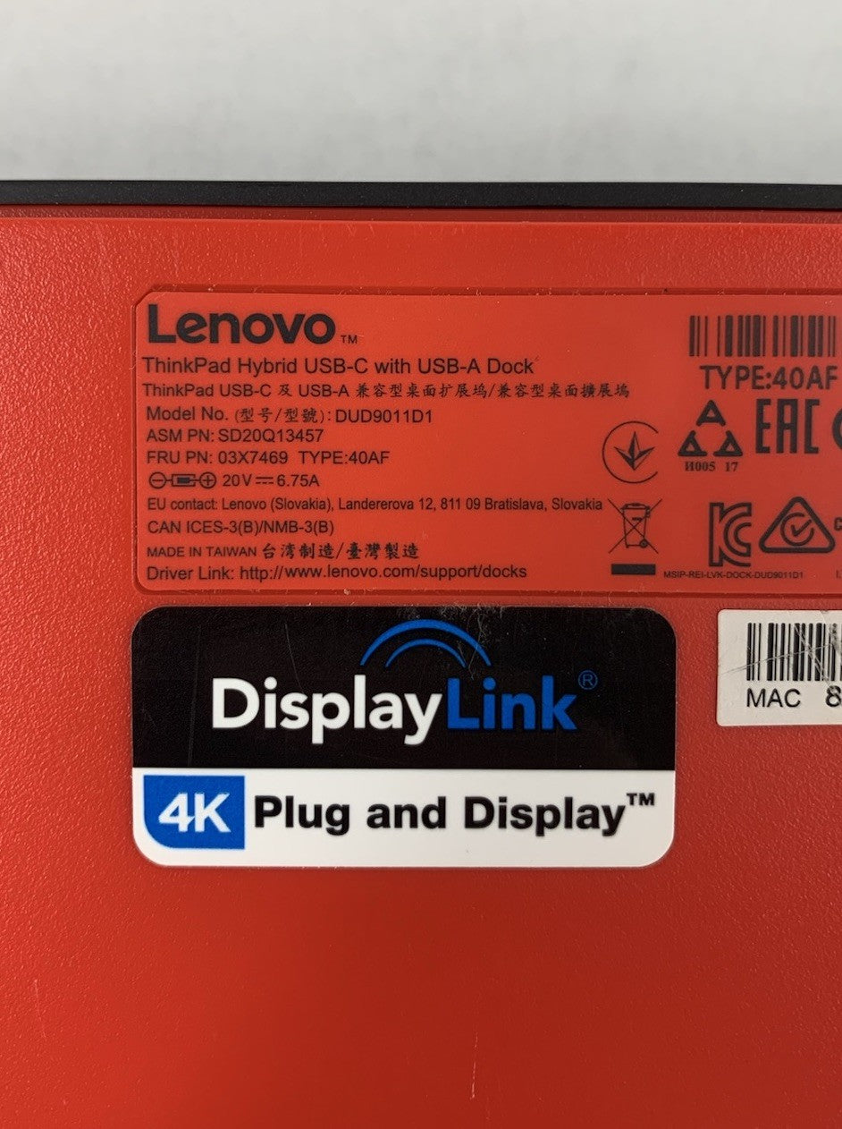 Lenovo ThinkPad DUD9011D1 Hybrid USB-C With USB-A Dock10
