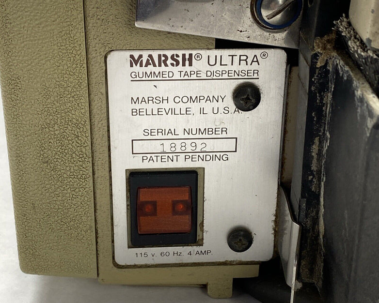 Marsh Ultra Taper Gummed Tape Dispenser - For Parts or Repair