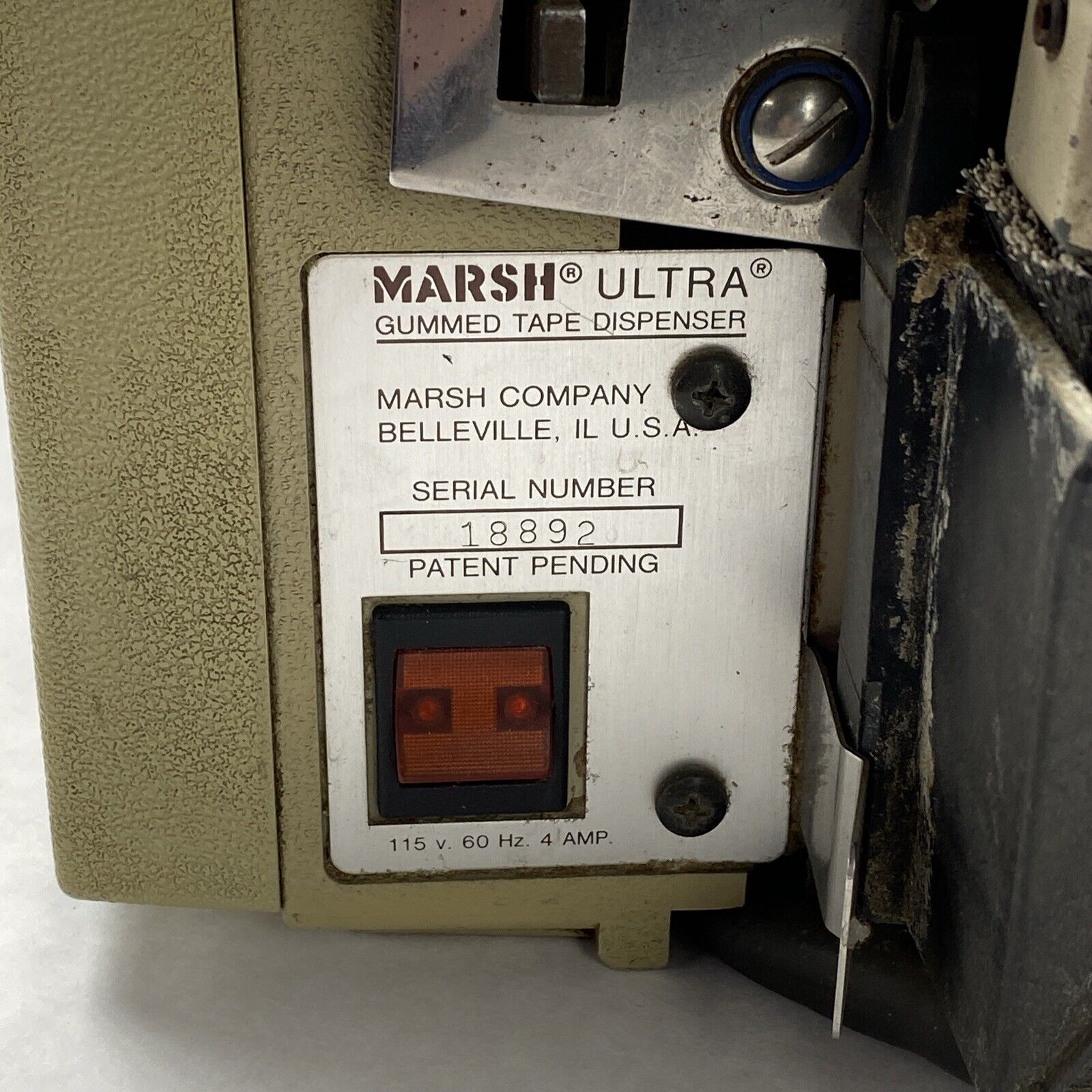 Marsh Ultra Taper Gummed Tape Dispenser - For Parts or Repair