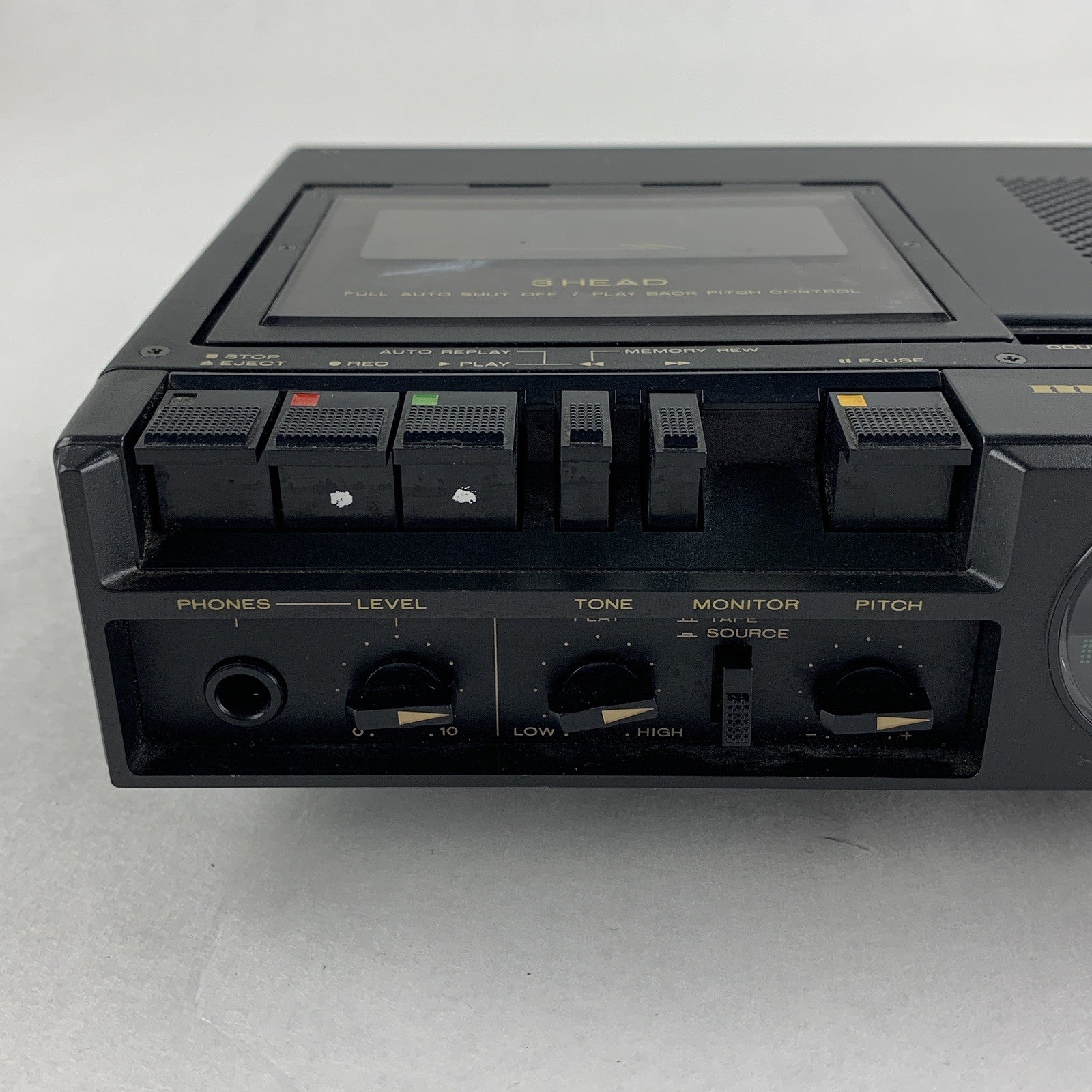 Marantz PMD-222 3 Head Portable Cassette Recorder Tested No Power Supply