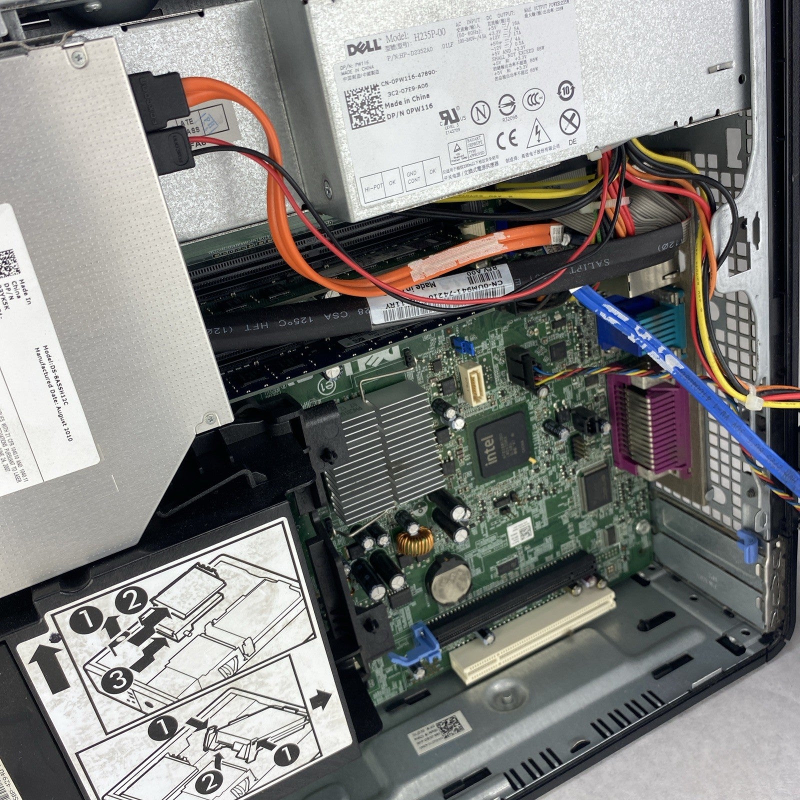 Dell Optiplex 780 SFF Intel Core 2 Duo E8400 3.0GHz 4GB RAM No HDD No OS
