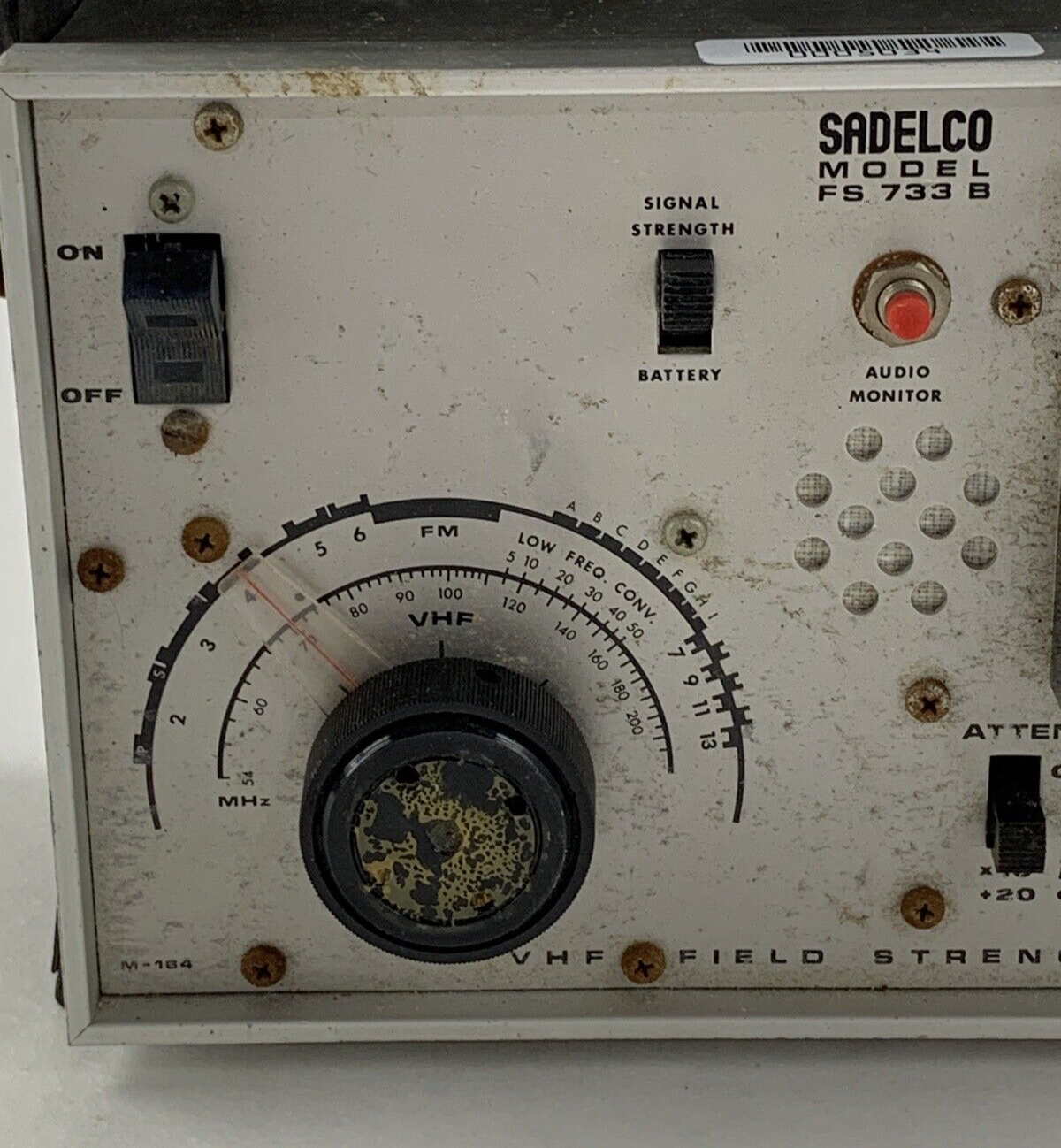 Sadelco FS 733 B VHF Cable TV Signal Strength Tester Untested