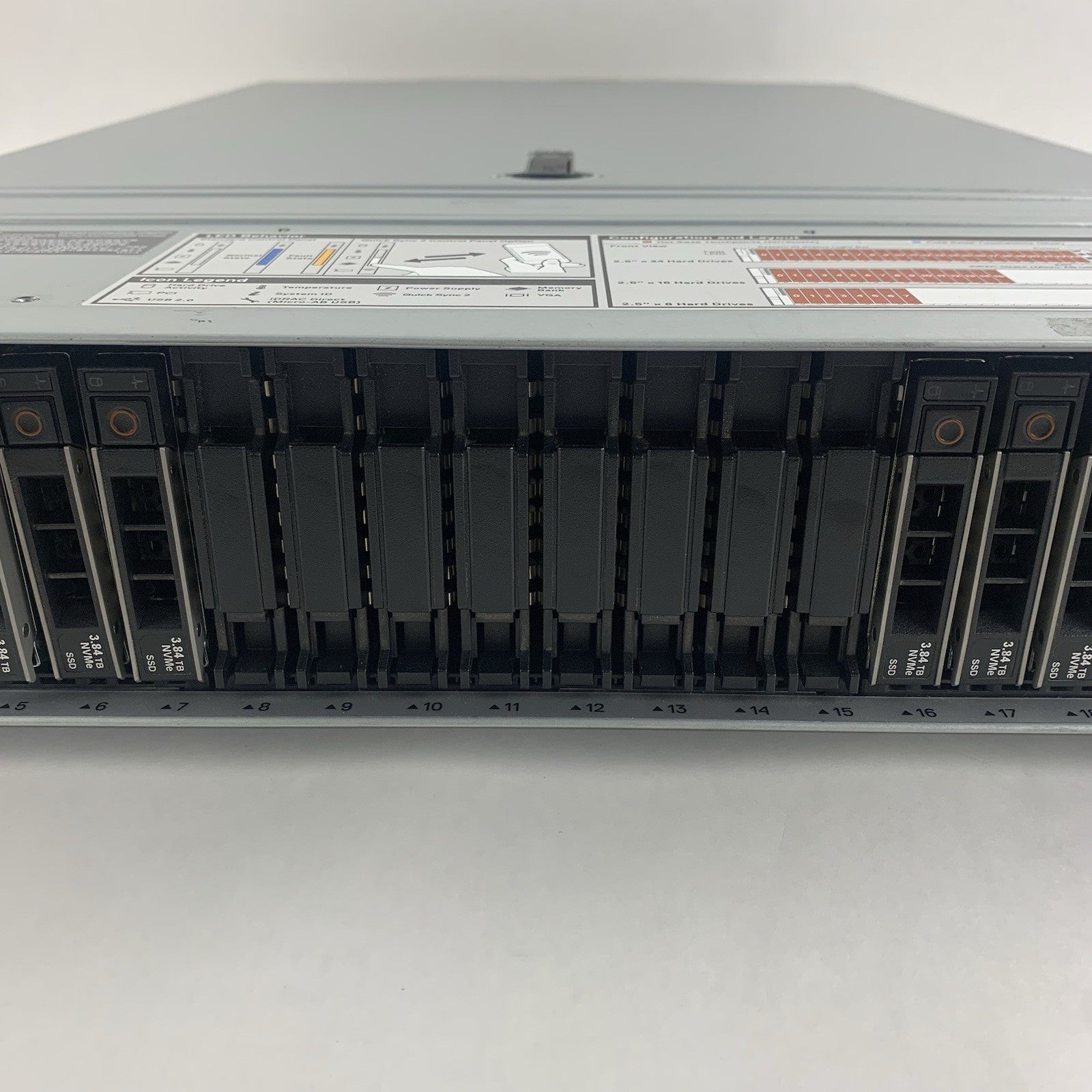 Dell PowerEdge R740xd 24SFF 2x Gold 5222 3.8 GHz 128 GB Ram H740p No OS No HDD3