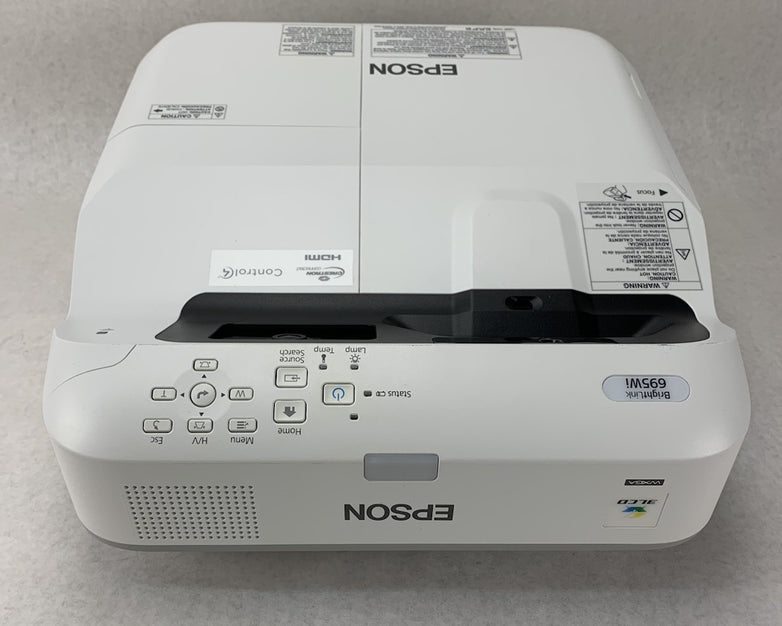 Epson PowerLite 695Wi H740A LCD Lamp Projector 545 Lamp Hours - No Remote