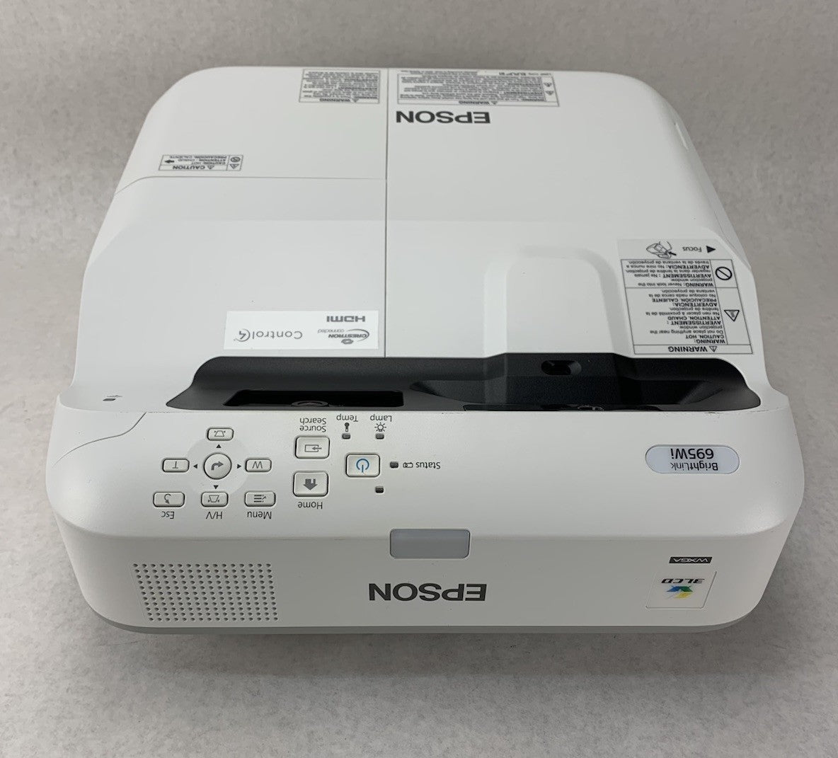 Epson PowerLite 695Wi H740A LCD Lamp Projector 545 Lamp Hours - No Remote3