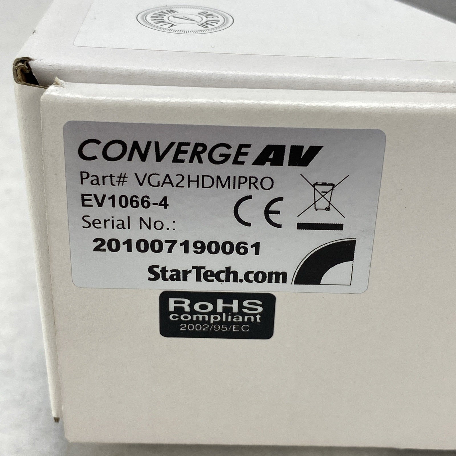 StarTech VGA2HDMIPRO ConvergeAV VGA To HDMI AV Converter/Scaler - With Cables 3