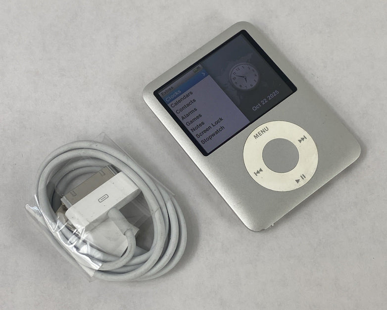 Apple iPod Nano 3rd Gen A1236 8GB Silver v1.1.3