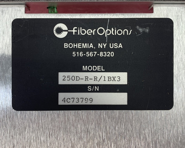 Fiber Options 250D-R-R/1BX3 Fiber Optic RX Receiver Card - Untested