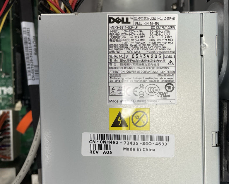 Dell OptiPlex 755 Desktop Intel Core 2 Duo E8300 2.83 GHz 2 GB Ram No HDD No OS