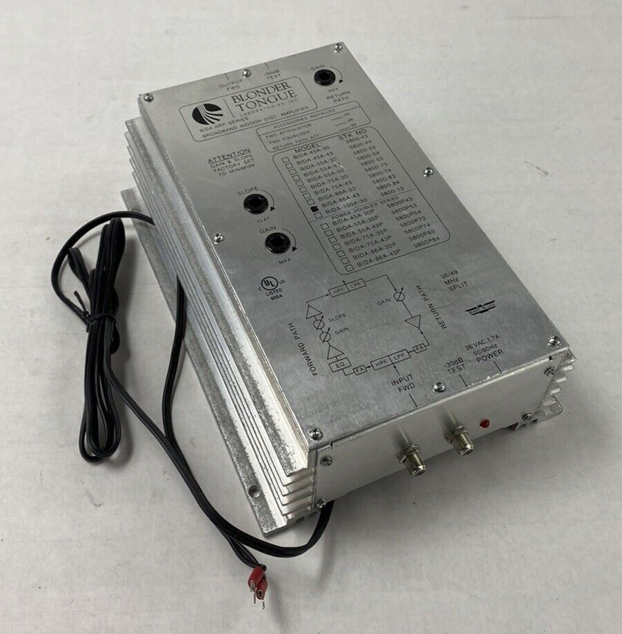 Blonder Tongue BIDA-ARP Series BIDA 86A-43 For Parts or Repair