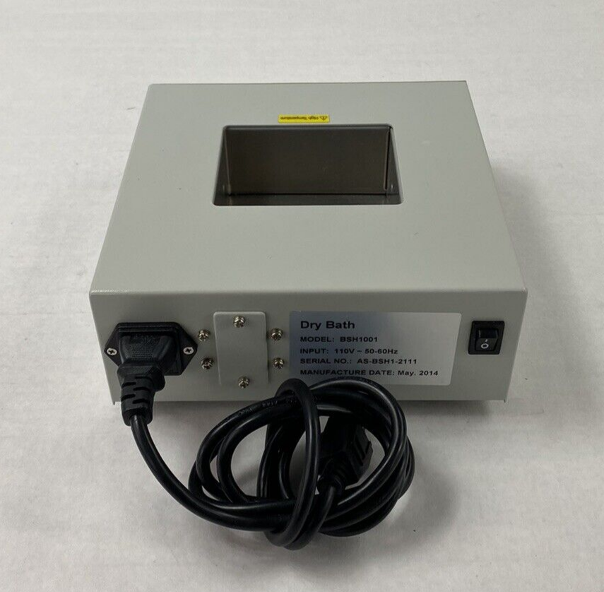 Phenix Research Model BSH1001 Digital Heat Block Dry Bath Power Tested