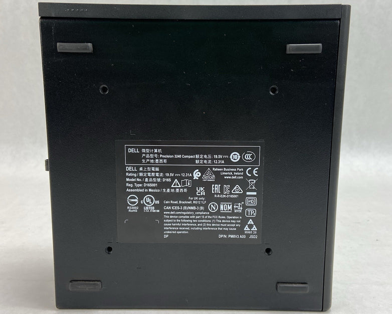 Dell Precision 3240 Micro Intel Core i7-10700 2.9GHz 32GB RAM No AC/HDD/OS
