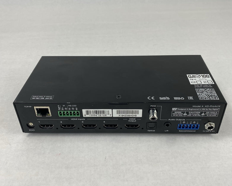 Key digital KD-Pro4x1X HDMI Switcher with AC Adapter