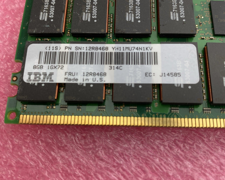 IBM 12R8468 Memory 8GB 400MHz DDR2 DIMM 276-Pin CL3 RAM Untested Lot Of 2