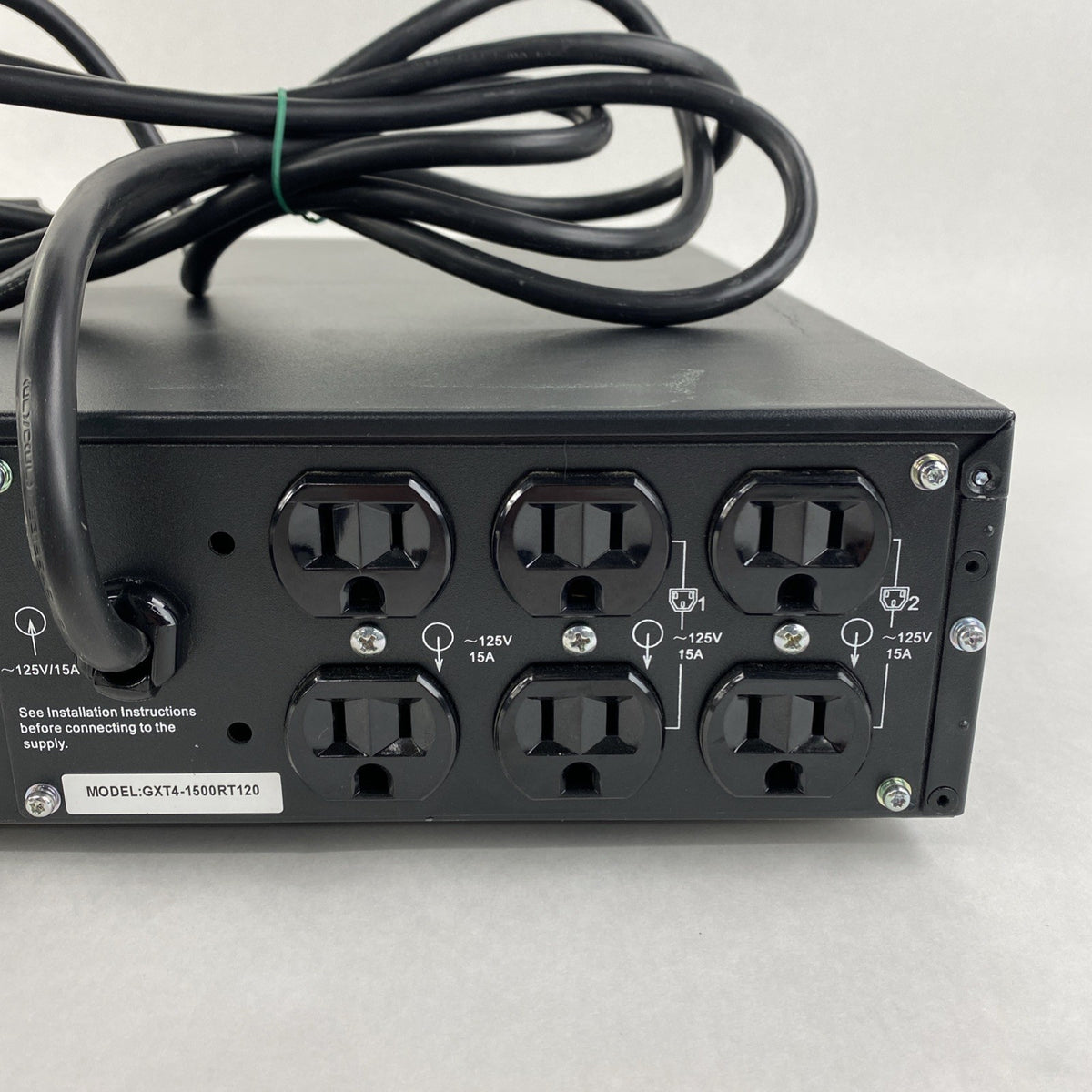 Vertiv Liebert GXT4-1500RT120 Battery Backups Tested - No Batteries Ears READ7