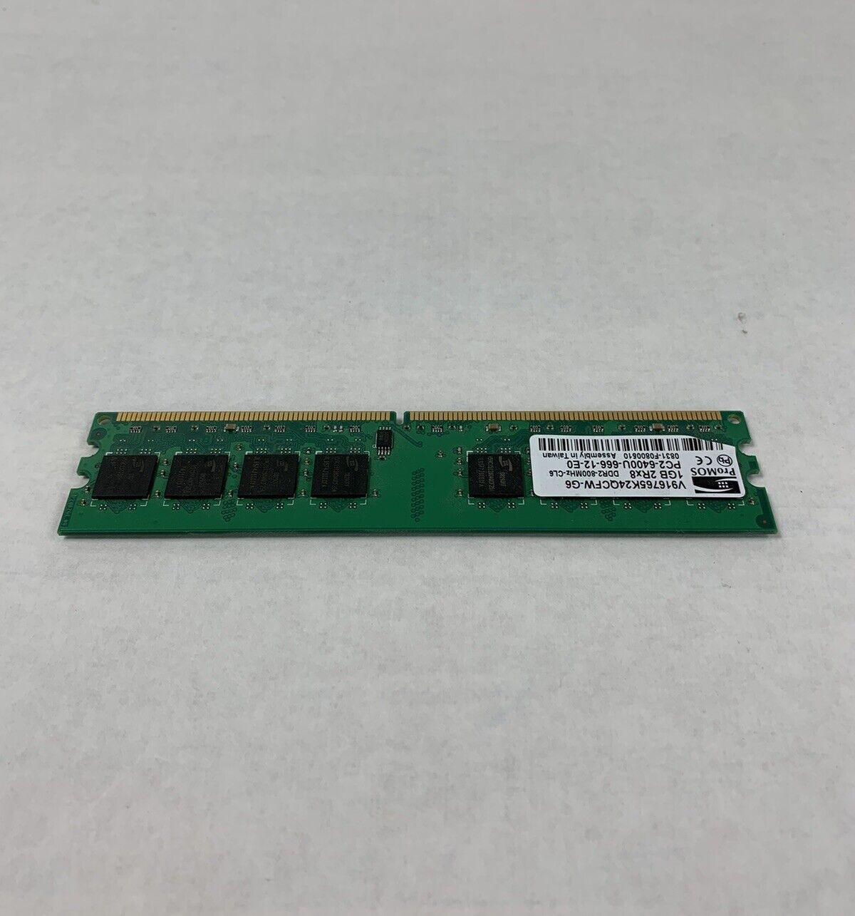 ProMOS 512MB 1Rx8 DDR2-800 PC2-6400 240pin DIMM V916764K24QCFW-G6 (Lot of 6)