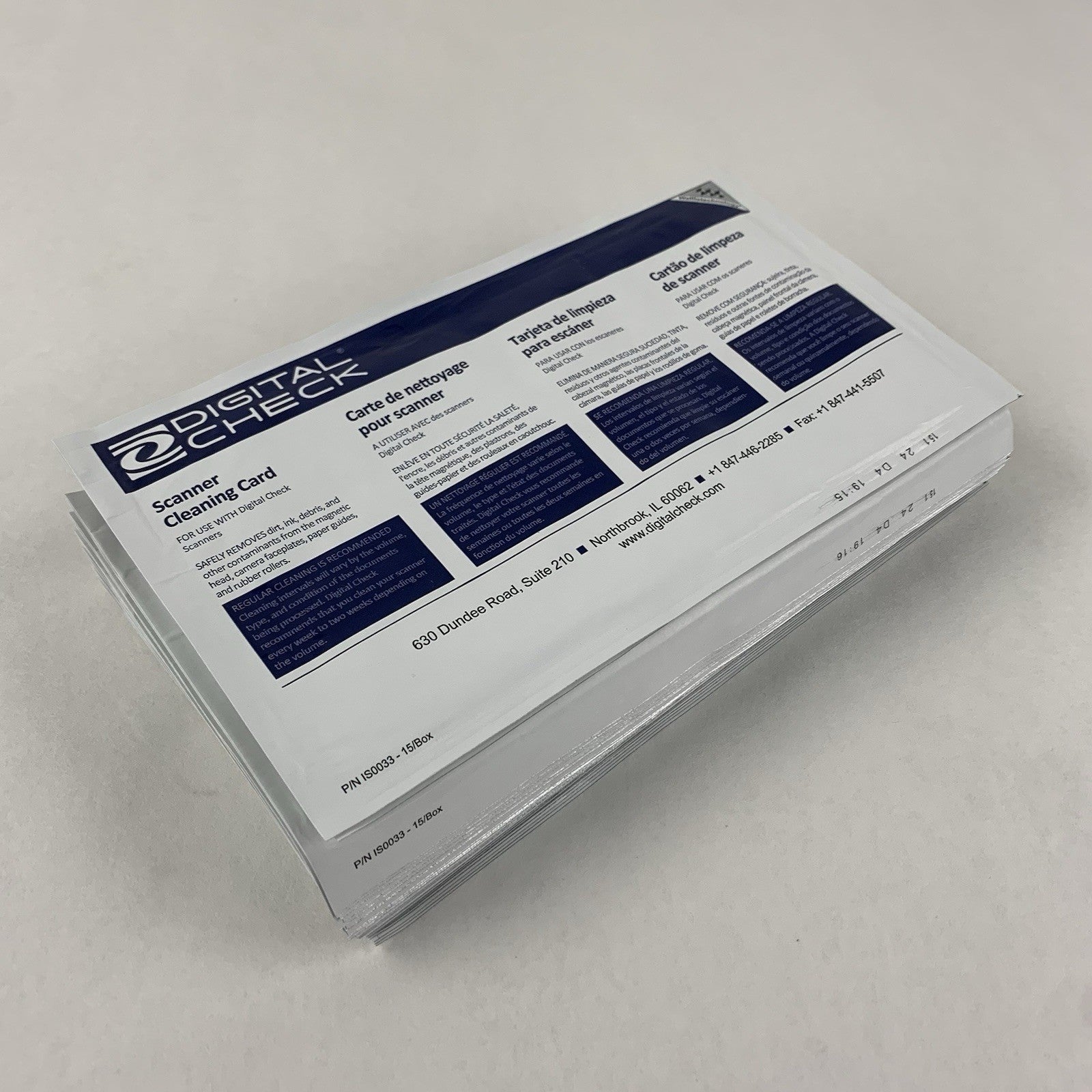 Digital Check Cleaning Kit IS0035 25x Waffletechnology Cards 5x Swabs 2x Wipes6
