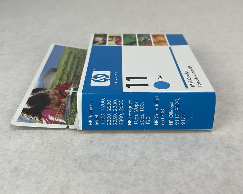 Genuine C4836AN HP 11 Ink Cartridge 1100 1200 2200 Cyan Sealed Box Lot of 3