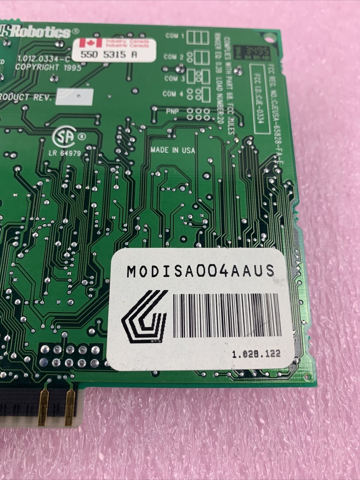 USRobotics Telepath 14.4 ISA Modem Card MODISA004AAUS 6000098 Gateway 2000