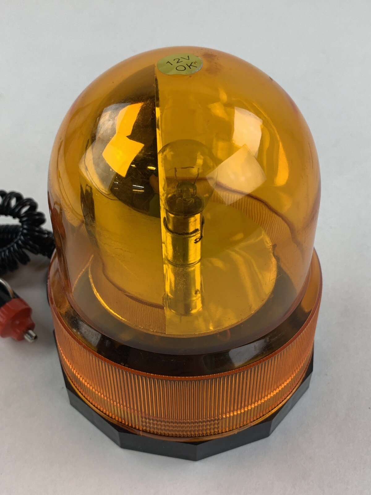 Grip 37280 Amber Economy Revolving Light Coiled Cord Plug Tested