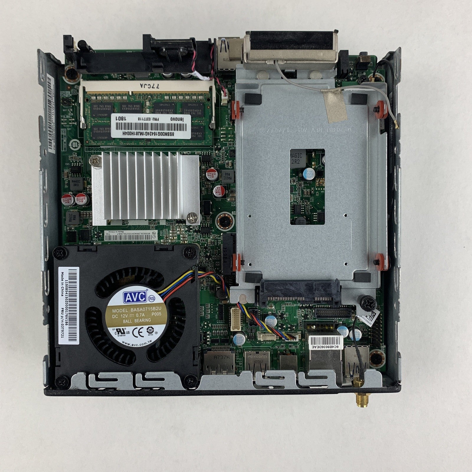 Lenovo ThinkCentre M600 Micro Pentium J3710 1.6 GHz 8 GB RAM No HDD No OS No AC