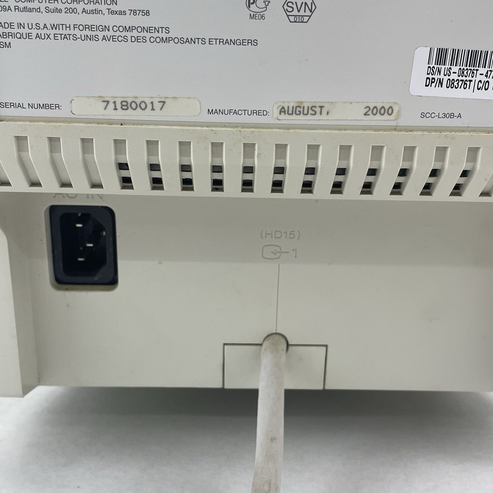 Dell UltraScan 18" P991 Flat Trinitron CRT Monitor11