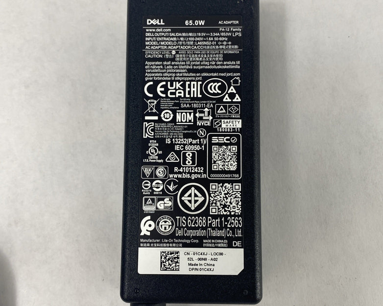 Dell LA65NS2-01 65W AC Adapter No Power Cord Lot of 8