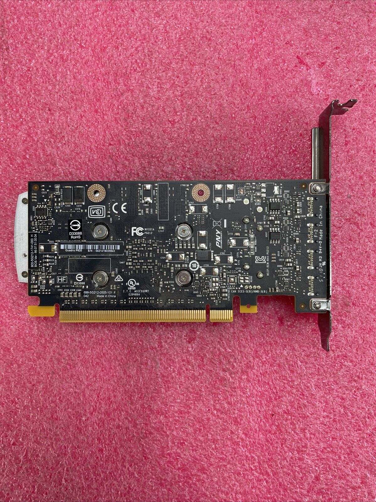 NVIDIA QUADRO P620 2GB GDDR5 PCIE Graphics Card 4x Mini DisplayPort