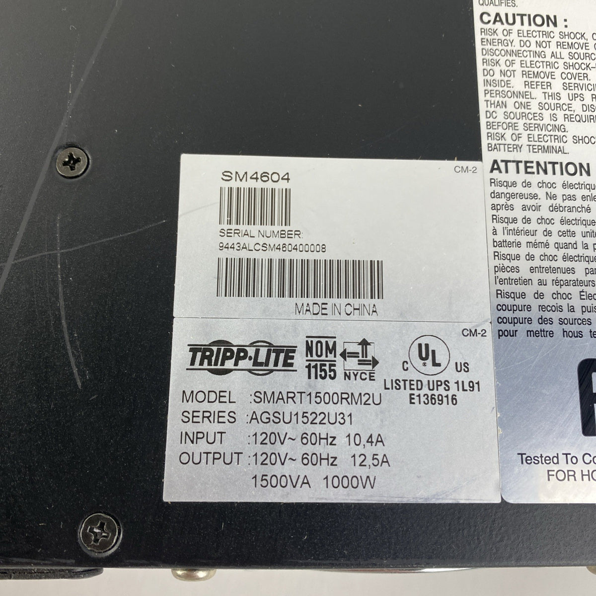 Tripp Lite SMART1500RM2U Smart PRO UPS - No Batteries15
