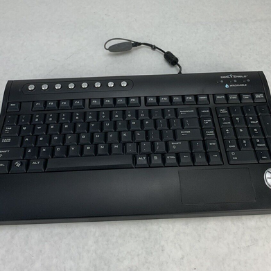 Silver Surf Multimedia Keyboard S103 Dishwasher Safe Silver Seal Protected