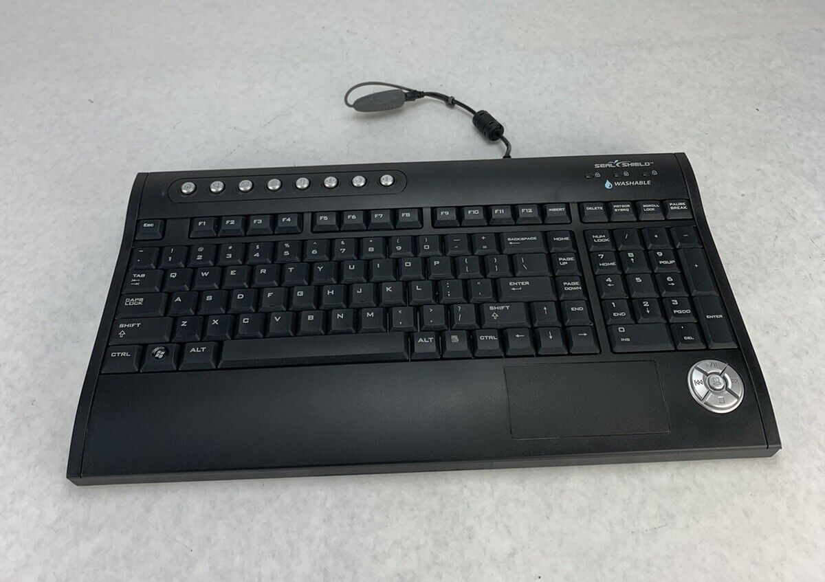 Silver Surf Multimedia Keyboard S103 Dishwasher Safe Silver Seal Protected
