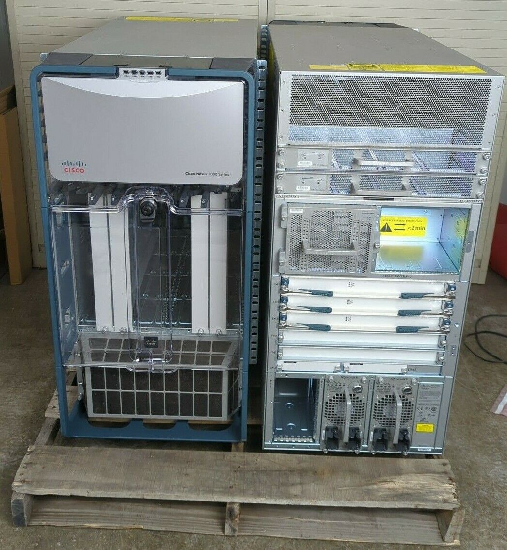 Pair of Cisco Nexus 7000 N7K-C7010 10-Slot Switch Chassis No Modules No Cables