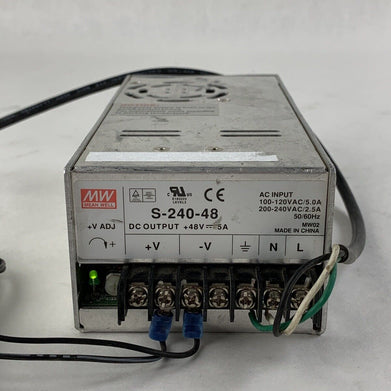 Meanwell Power Supply s-240-48 48V-5A Power Tested
